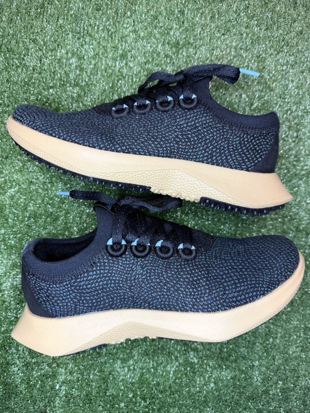 Allbirds Women's Wool Dasher Mizzle 6 Size Black/Blue/Beige Running Sneakers